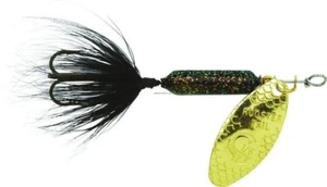 Wordens Rooster Tail In-Line Spinner 2" 1/16Oz Treble Hook Glitter Black 206-GBL - Picture 1 of 1