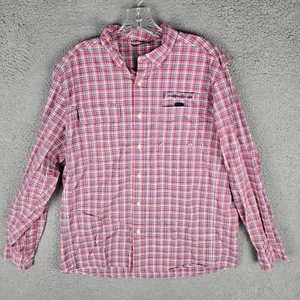 Vineyard Vines Harbor Shirt Men Large Plaid Fishing Vented Button Down - Picture 1 of 12