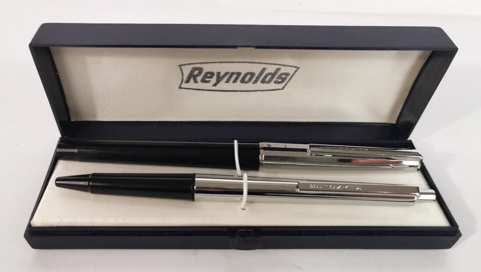 ANCIENNE PARURE DE STYLOS REYNOLDS + COFFRET - VINTAGE PENS - Photo 1/3