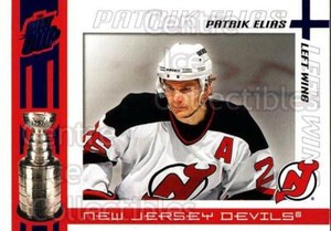 2003-04 Pacific Quest for the Cup Blue #64 Patrik Elias