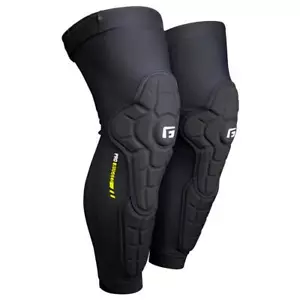 G-FORM Pro Rugged 2 Knee Shin Guards Black/Black - Picture 1 of 4