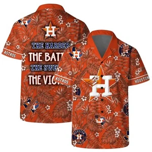 Houston Astros Victory Slogan Hawaiian Shirt - Picture 1 of 2