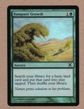 MTG - Rampant Growth - 10th Edition - Uncommon NM+ - Foil Single Card
