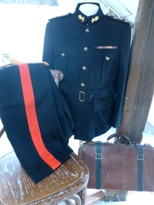 ORIGINAL named WW2 Royal Engineers Captain Dress Uniform Jacket & Trousers - Picture 1 of 23