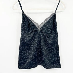 Top Cami Calvin Klein Para Mujer De Colección Y2K Capricho Rosa Floral Encaje Talla M - Imagen 1 de 5