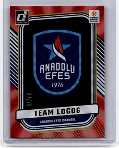 2024-25 Donruss EuroLeague #6 Anadolu Efes Istanbul Team Logo Red Laser /75 - Picture 1 of 2