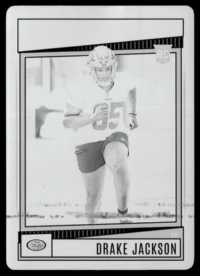 2022 Panini Score Printing Plate Drake Jackson RC 1/1 #316 - Image 1 of 2