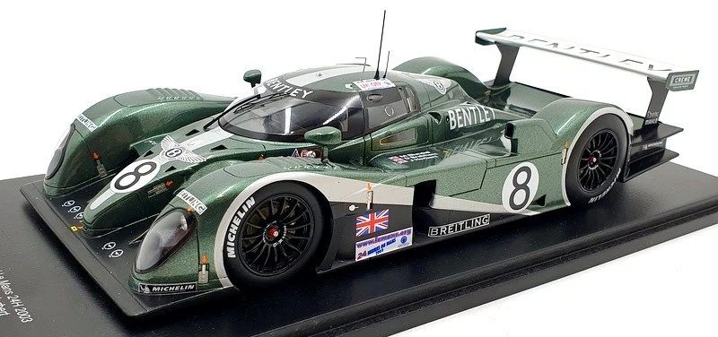 Spark escala 1/18 18S837 - Bentley EXP velocidad 8 Le Mans 24H 2003 #8 Blundell Foto 1 de 4