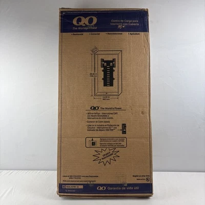Square D 200 Amp 30 Spaces 30 Circuit Indoor Main Breaker Panel NEW In Box  - Image 1 of 4