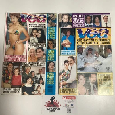 1992 TV GUIDE MAGAZINE REVISTA VEA PUERTO RICO PR WALTER MERCADO RICKY MARTIN - Image 1 of 4