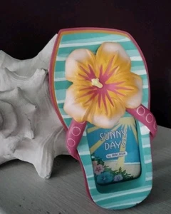 Malden Sunny Days Flip Flop Photo Frame Free Standing 5.5x2.5" - Picture 1 of 9