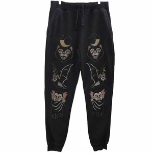 Black Craft Moonlight Jogginghose Herren 2XL Schwarz Kult Vampir Kordelzug Fledermaus - Bild 1 von 11