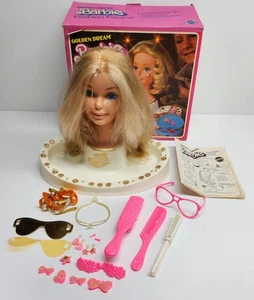 VINTAGE 1980 MATTEL GOLDEN DREAM BARBIE FASHION FACE MAKEUP BEAUTY CENTER 3274 - Bild 1 von 17