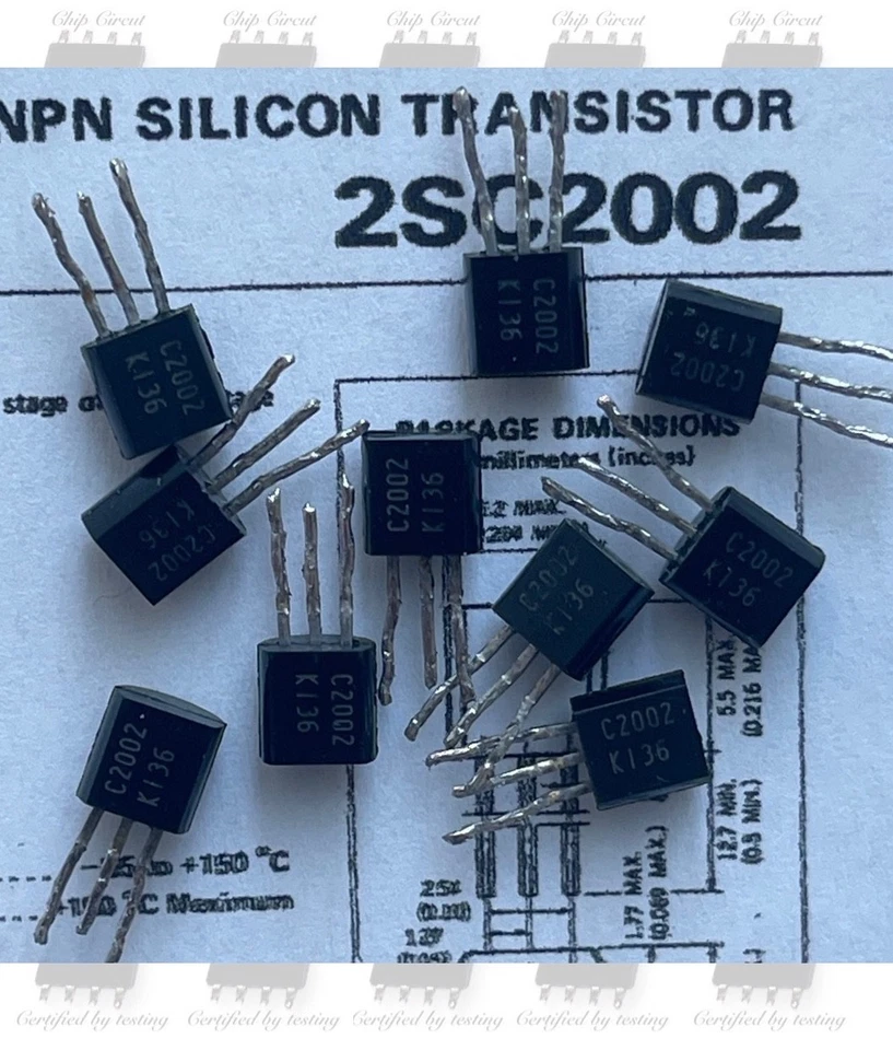 10PCS C2002 NPN Transistors TO-92 - Image 1 of 1