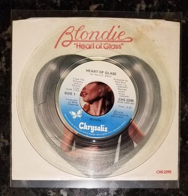 Blondie 1979 Heart of Glass 7" 45 CANADA Clear Vinyl w/Sleeve CHS 2295 EX/NM Foto 1 de 4