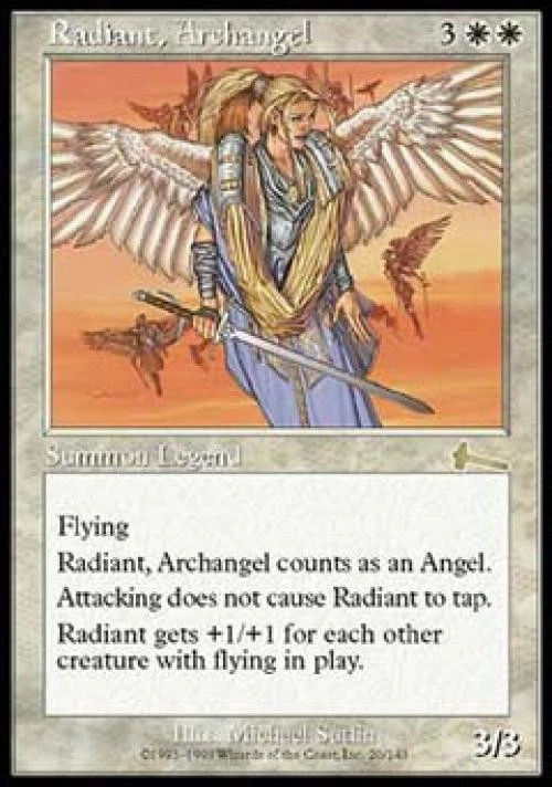 MTG English Radiant, Archangel NM Foil Urza's Legacy - Image 1 of 1