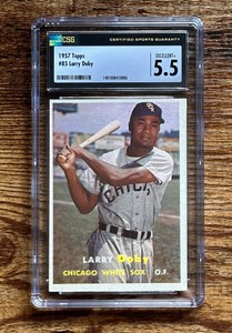 1957 Topps LARRY DOBY #85 CSG 5.5 HOF Chicago White Sox