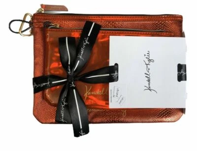 Bolsas/bolsas de maquillaje extraíbles rojas metálicas Kendall + Kylie 2 piezas Foto 1 de 4