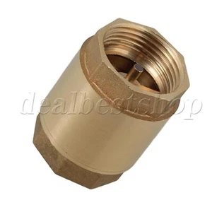 1" BSPP Brass Check Valve Spring Vertical Straight-through Type - Picture 1 of 9