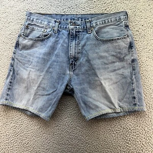 Pantalones cortos de jean Levi's 505 para hombre 36 de mezclilla azul cortes con entrepierna de 7"" dobladillo R - Imagen 1 de 18
