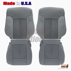 2011 - 2014 Ford F150 Front Driver Passenger Cloth Replacement Seat Cover Gray - Picture 1 of 9