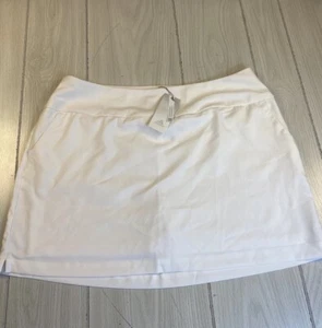 Adidas Women's 17” Ultimate365 Solid Golf SKIRT White XL  HG6428 NWT! - Picture 1 of 8