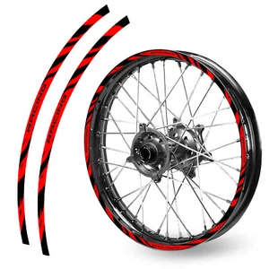 MX Bike Rim Sticker Tape Set WILD 02 For Honda CRF250F 2019-2021 19 20 21 - Picture 1 of 15