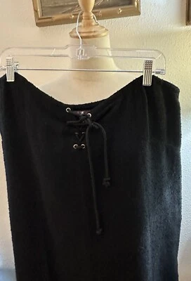 Falda Negra De Colección Marca Bohemia Hippie Funky People XL Atada Delantera Foto 1 de 4