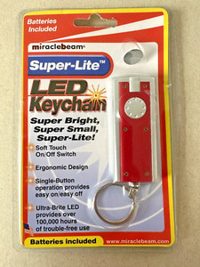 MIRACLEBEAM LED Keychain Flashlight Super Lite NEW *Needs Battery Replacement*