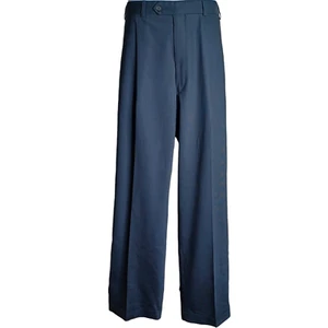 Calvin Klein Anzughose Herren 36 Navy Gerades Bein Taschen Hosenträger Knopf - Bild 1 von 5