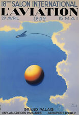 Art Print  18eme Salon Internationale de l'Aviation 1949  Air Lines Plane poster