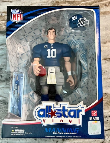 Upper Deck All-Star Vinyl Eli Manning NY Giants QB NFL Figure with Card Cover