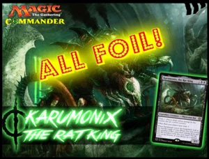 Karumonix, the Rat King ALL FOIL EDH Commander Deck! RAT TRIBAL! - Picture 1 of 7