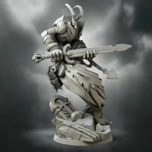 1/18 100mm 3D Print Model Kit Warrior Necromancer Guardian Fantasy Unpainted - Picture 1 of 5