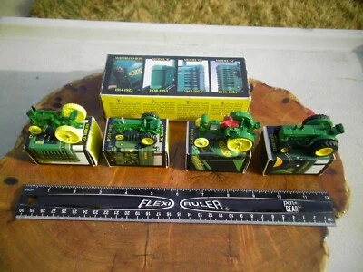Juego de 4 tractores históricos John Deere de colección escala 1/64 No.5523 Ertl 1988 nuevo en caja Foto 1 de 4