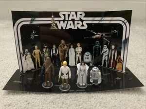 Star Wars Early Bird Set Stand Custom Mini Figure Luke Skywalker R2-D2 Leia 2024 - Picture 1 of 3