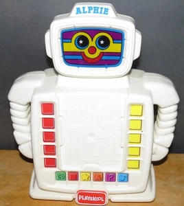 WORKING Vintage (1992) Playskool Alphie Robot Learning Toy - 4 Cards Included - Picture 1 of 5