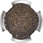 ENGLAND. Henry VI. 1422 1461. Silver Halfgroat Calais S 1840 NGC XF40