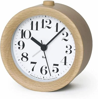 Lemnos Riki Wooden Alarm Clock Natrual WR09-15NT - Image 1 of 3