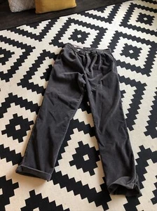 Year 2000 Mens Pants CUTTER & BUCK Gray corduroy cotton pleated front-34X31 - Picture 1 of 5