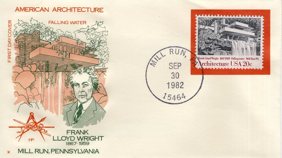 AMERICAN ARCHITECTURE FDC,  WILL RUN, PA  1982  FDC18493 - Image 1 of 1