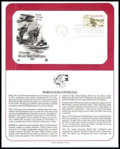 1985 World War I Veterans WWI Sc 2154 ArtCraft FDC on PCS info page - Picture 1 of 1