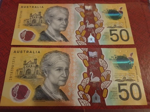 💫Super Rare FIRST AA/IB Prefix with MISTAKE Print 2018 $50 Dollar Note  Circ Cover