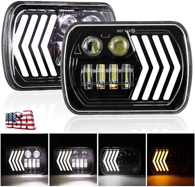 Светодиодная фара дневного света для Chevrolet Express 1500 2500 3500 Astro Cargo Van G10 7x6 дюймов - Изображение 1 из 4