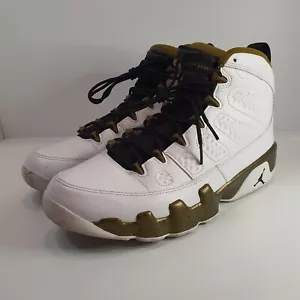 US Men 9 - AIR JORDAN 9 RETRO Statue Black White Sneakers - Picture 1 of 8
