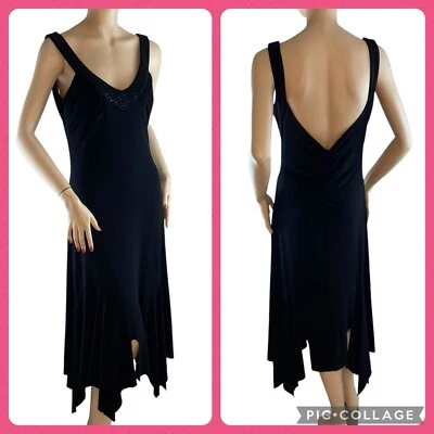 Vestido Grande Vintage RAMPAGE 90s Y2K Whimsigoth Negro Coqueta Cóctel Baile de graduación Foto 1 de 4