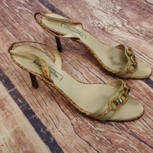 Oscar de la Renta Slingback Heels Animal Print Gr. 38,5 (ca. 8,5 US) - Bild 1 von 4