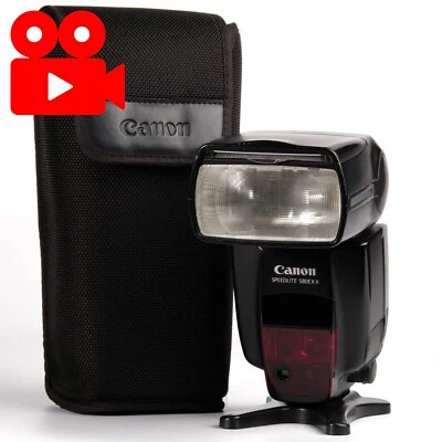 Canon Speedlite 580EX II Shoe Mount Flash [MINT/Tested] From JAPAN #0131 - Image 1 of 4