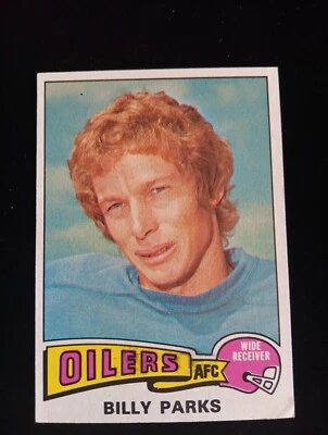 1975 Topps Billy Parks Football Card #324 NM Oilers - Image 1 of 2