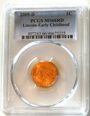 2009-D 1C PCGS MS66RD Lincoln-Early Childhood - Image 1 of 3